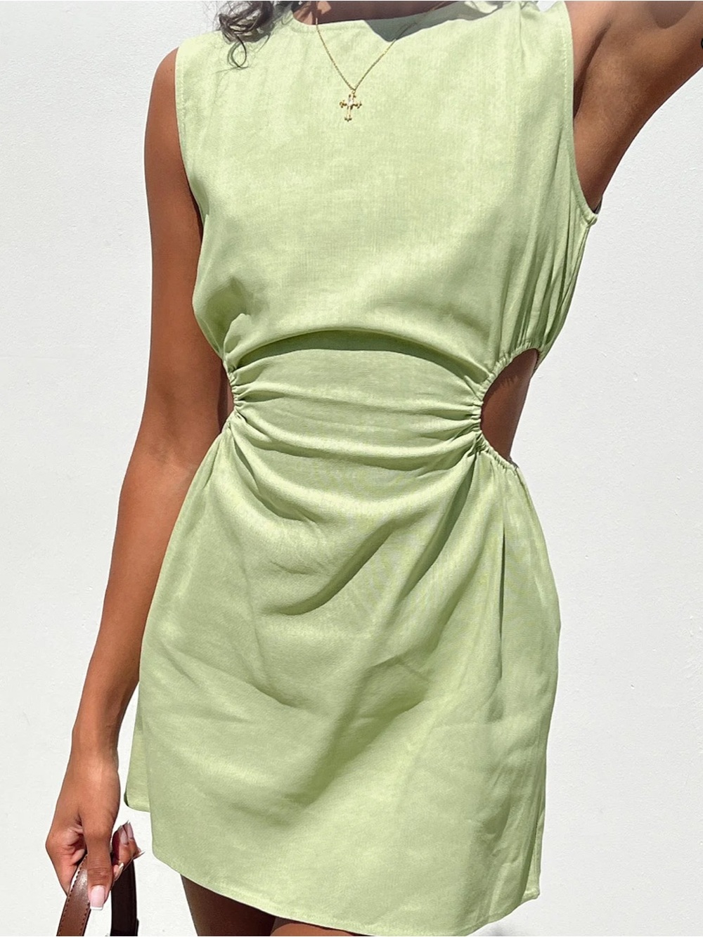 Princess Polly Olive Green Sleeveless Mini Dress
